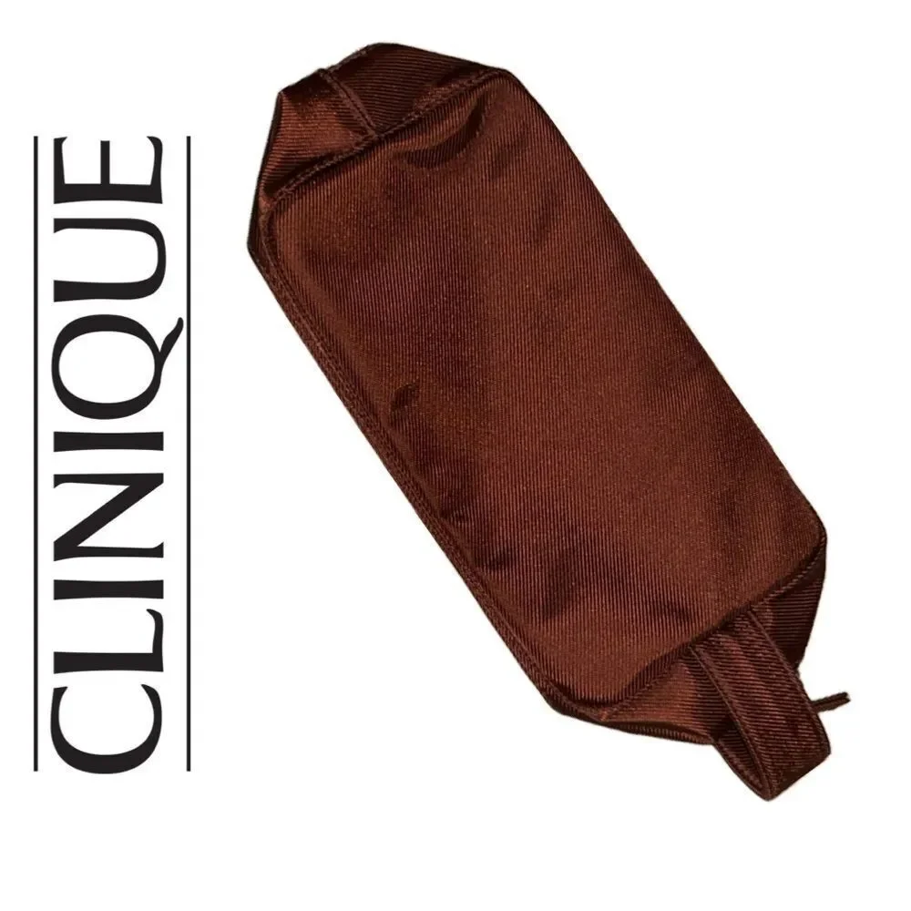 Clinique Dark Brown Cosmetic Bag‎ - Picture 2 of 3